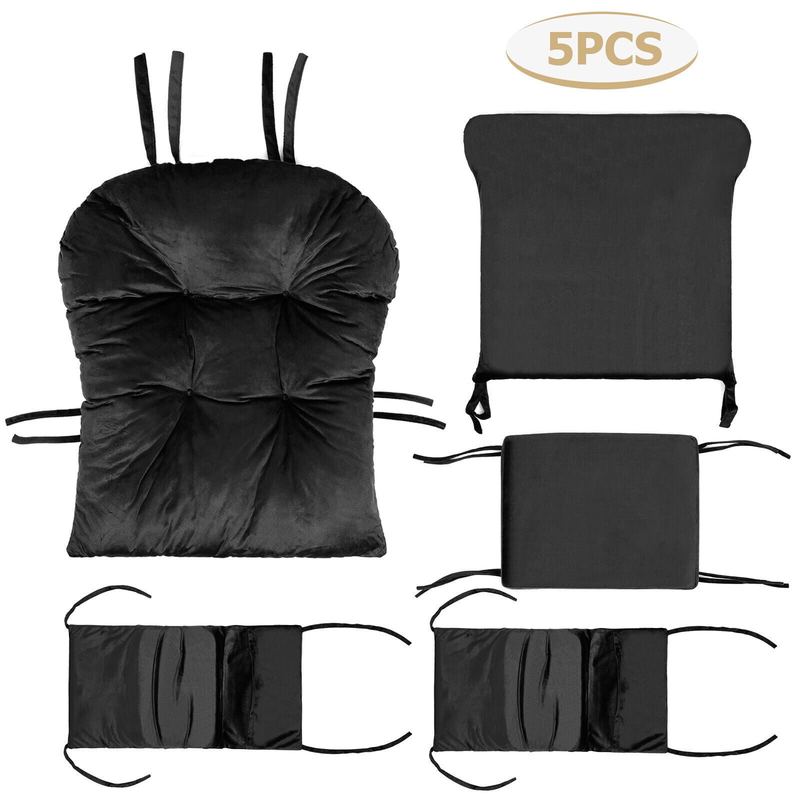 Lovote 5 in 1 Removable Glider Cushions Set for Rocker Chair & Ottoman