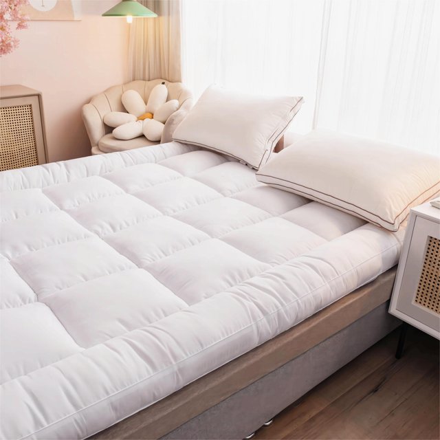 Lovote Extra Thick Twin Mattress Topper Pillow Top Mattress Pad Cover Cooling Mattress Protector