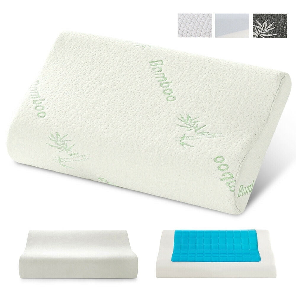 Lovote Memory Foam Bed Pillow Cooling Gel Pillow Orthopedic Cervical