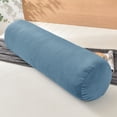 thumbnail image 1 of Lovote Round Bolster Pillow Cervical Roll Cylinder Body Pillow for Neck and Back Pain Relief, 35.4"x9.8",Blue, 1 of 8