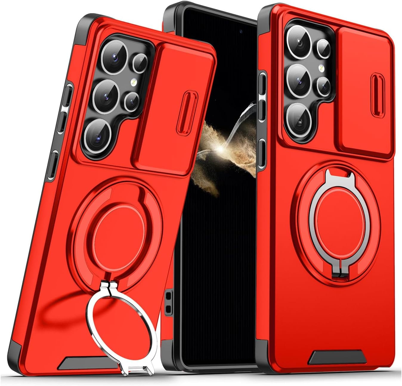 Lovreko New Slide Camera Protection Magnetic Stand Phone Case for ...