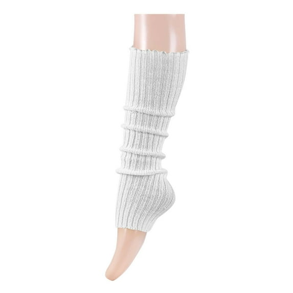 Lovskoo 16 Or 24 32 Inch Cable-Knit Footless Socks Knit Warm Long Leg Warmers for Women Clear 40CM