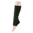 thumbnail image 1 of Lovskoo 16 Or 24 32 Inch Cable-Knit Footless Socks Knit Warm Long Leg Warmers for Women Olive Green 40CM, 1 of 4