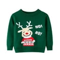 thumbnail image 1 of Zwiiyzr 2-11Y Baby Girls Boys Christmas Sweater Crewneck Pull Over Knit Solid Long Sleeve Fall Winter Clothes Green, 1 of 3