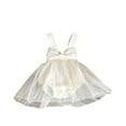 thumbnail image 1 of Zwiiyzr 2-6Y Infant Toddler Baby Girls Tutu Romper Dress Sleeveless Tulle Sundress Soft Party Princess Dresses Khaki, 1 of 5