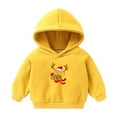 thumbnail image 1 of Lovskoo 2-7 Years Baby Clothes Christmas Toddler Baby Boy's Girl's Hoodie Children's Casual Print Long Sleeve Sweatshirt for The Baby Gift Yellow, 1 of 5
