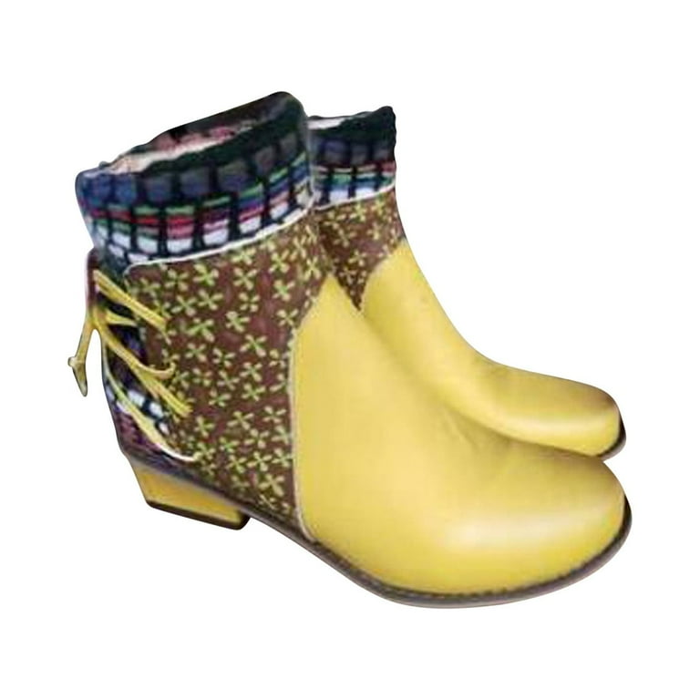 Womens multi colored booties cheap