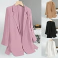 thumbnail image 1 of Lovskoo 2024 Blazers for Women Business Casual Long Sleeve Thin Cardigan Suit Jacket Top Cardigan Pink, 1 of 7