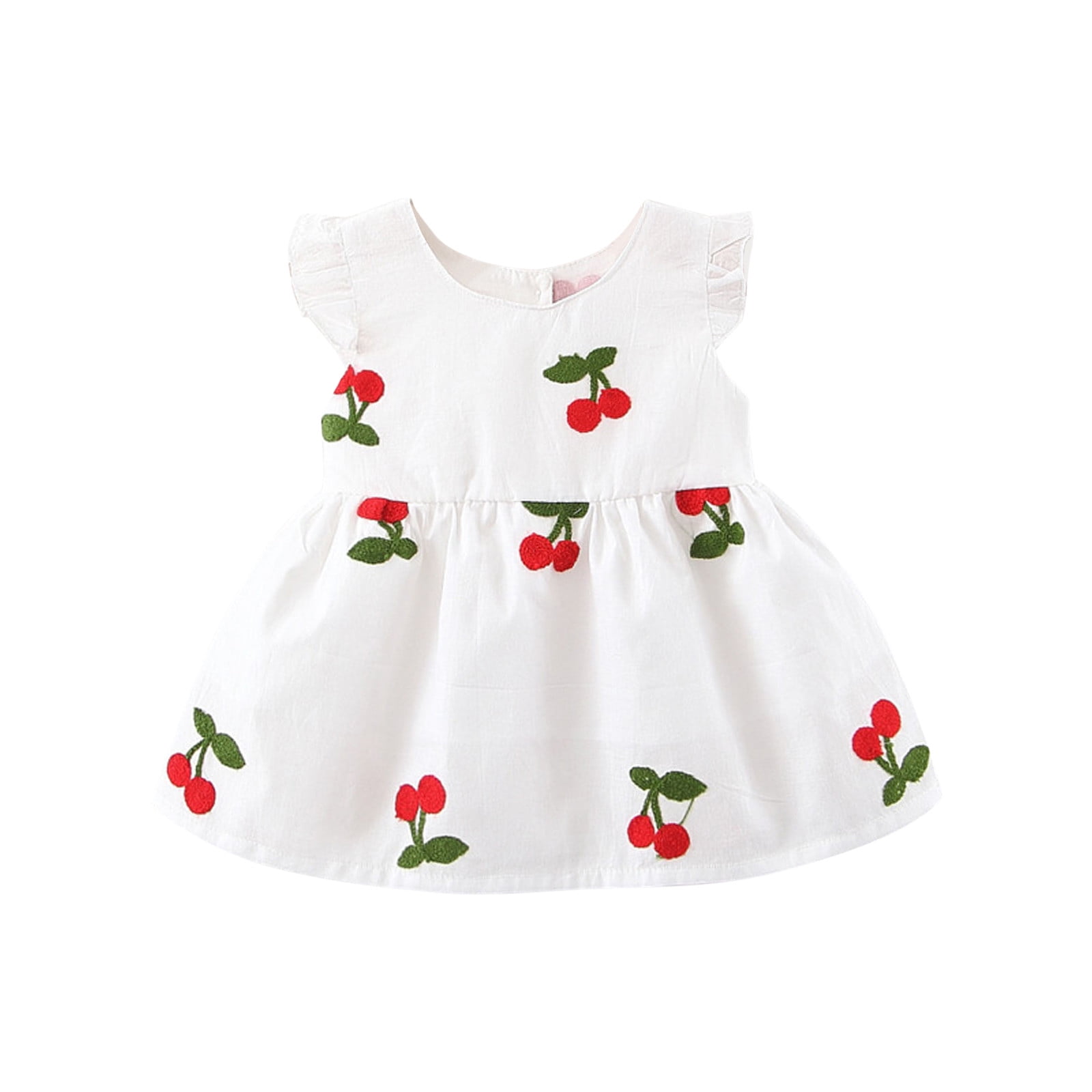 White Boho Baby Dress