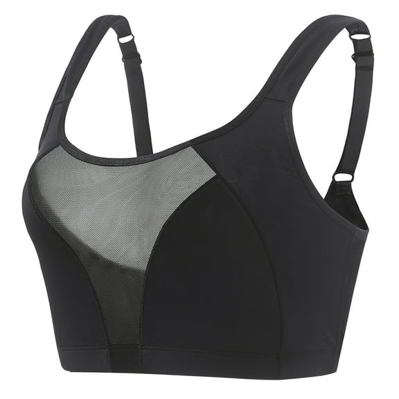 Lovskoo Sports Bras For Women - High Impact Seamless Support Bra Non Padded For Yoga Gym Workout Fitness Black