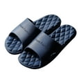 thumbnail image 1 of Lovskoo 2024 Cloud Slippers for Women and Men Memory Foam Home Couple Shoes Shower Shoes Outside Indoor Slides Bathroom Sandals Soft Soled Bathroom Bath Slippers Navy, 1 of 4