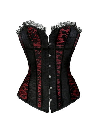 Aboser Steampunk Corset Tops for Women Lace Up Medieval Costume Bustier  Lingerie Wasit Cincher Graphic Sleeveless Corset Top