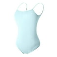 thumbnail image 1 of Lovskoo 2024 Dance Women's Camisole Leotard with Adjustable Straps Dance Practice Suit Suspender Backless Jumpsuit Gymnastics Suit Body Suit Sky Blue-L, 1 of 4