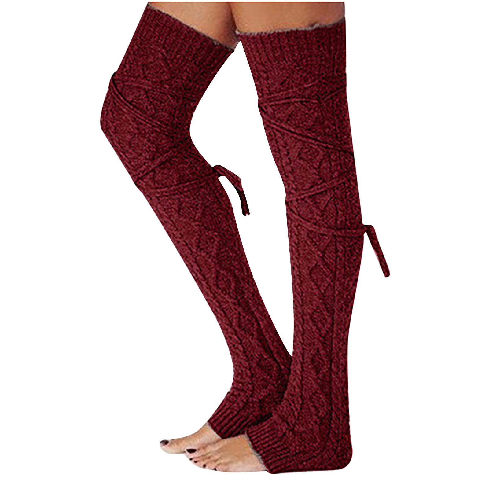 Lovskoo 2024 Extra Long Stirrup Leg Warmers Women Over The Knee ThighHigh Lady Adult Pile Socks