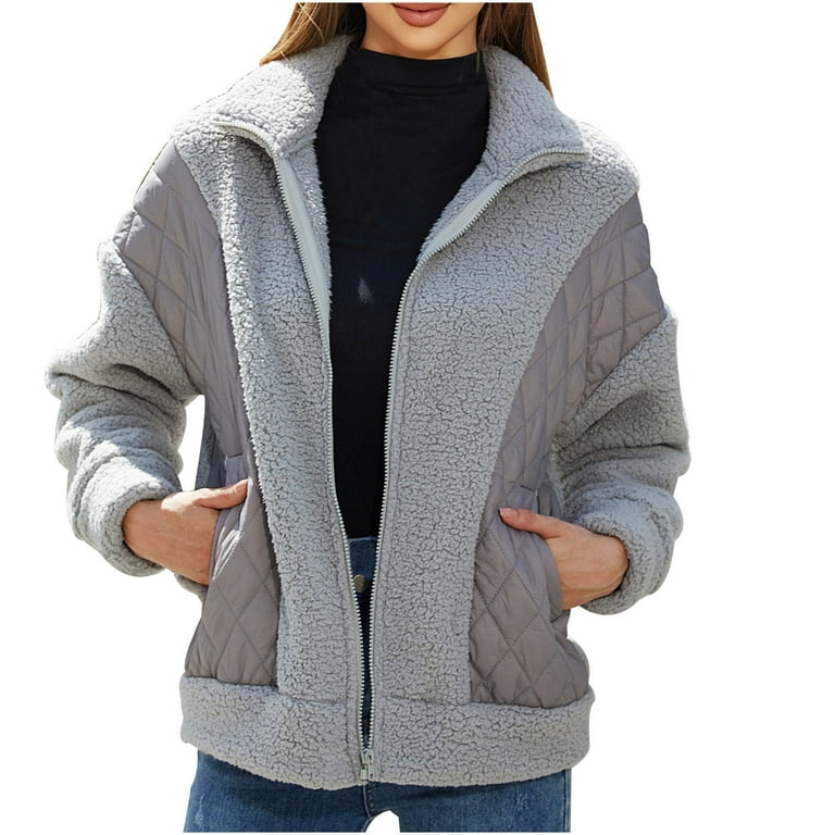 Casual Solid Long Sleeve Zipper Plush Jacket Casual Solid Long Sleeve Zipper Plush Jacket