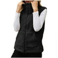 thumbnail image 1 of Lovskoo Womens Fuzzy Sherpa Fleece Jacket Vest Cozy Sleeveless Solid Cardigan Zipper Waistcoat Outerwear with Pocket Black, 1 of 4