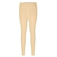 thumbnail image 1 of Lovskoo High Waisted Leggings for Women Fall and Winter Solid Color Velvet Seamless Sports Lifting Buttocks Tight Fitting Abdominal Compression Warm Leggings Pants Beige, 1 of 8