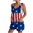 thumbnail image 1 of Lovskoo 2024 Independence Day Romper Women's American Flag Print Shorts Jumpsuit 4th Of July Outfits Sleeveless Tank Romper Multicolor XL, 1 of 6