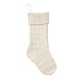 thumbnail image 1 of Lovskoo 2024 Indoor Christmas Decorations Stockings Low Cut Christmas Splicing Stocking Wool Pendant Christmas Gift Bag Socks Trendy Casual Combed Cotton Socks White-B, 1 of 7