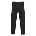 thumbnail image 1 of Lovskoo 2024 Men's Cargo Pants Cotton and Linen Elastic Waist Breathable Comfortable Casual Soft Beach Trousers Full Length Pants Black, 1 of 6