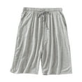 thumbnail image 1 of Lovskoo 2024 Men's Sports Shorts Lightweight Quick Dry Thin Home Pajama Breathable Shorts Soft Comfy Sleep Pants Gray-6XL, 1 of 5