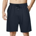 thumbnail image 1 of Lovskoo 2024 Mens Casual Shorts Workout Fashion Comfy Breathable Trendy Shorts with Pocket Elastic Waist Short Navy L, 1 of 6