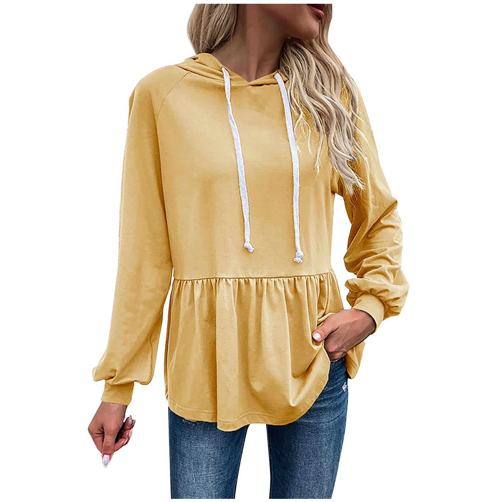 トップス BORDERSatBALCONY SWEAT PEPLUM HOODIE 38