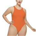 thumbnail image 1 of Lovskoo 2024 Plus Size Bodysuit for Women Tummy Control Shapewear Seamless Sculpting Thong Body Shaper Tank Top Orange, 1 of 4