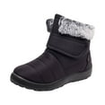 thumbnail image 1 of Lovskoo 2024 Snow Boots for Women Round Toe Winter Warm Waterproof Plush Thick Cotton Wedding Dress Shoes Soft Soled Ankle Booties Black, 1 of 6