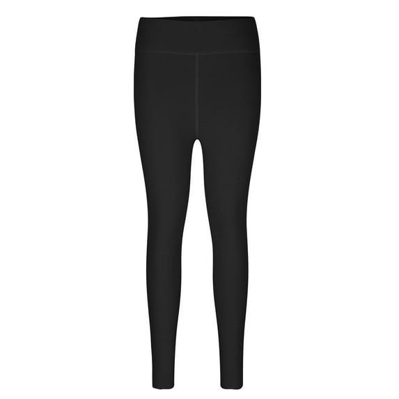 Lovskoo High Waisted Leggings for Women Fall and Winter Solid Color Velvet Seamless Sports Lifting Buttocks Tight Fitting Abdominal Compression Warm Leggings Pants Black