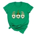 thumbnail image 1 of Lovskoo 2024 Summer Tops for Women Trendy Blouses Floral Printed St. Patrick's Day Short Sleeve Shirts Casual Pullover T-Shirt Shirt Green, 1 of 6