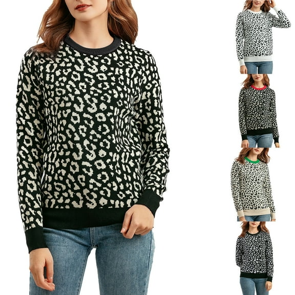 Lovskoo 2024 Sweaters for Women Hollow Out Sweater Round Neck Long Sleeve Knitwear Casual Pullover Sweater Beige