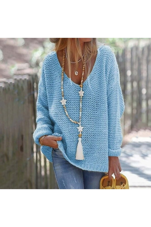 2024 Sweaters for Women Long Sleeve Solid Color Knitwear Tops Single Breasted Loose Sweater Cardigan Coat Yellow