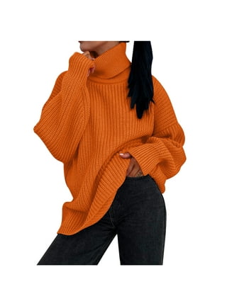 Orange Turtleneck