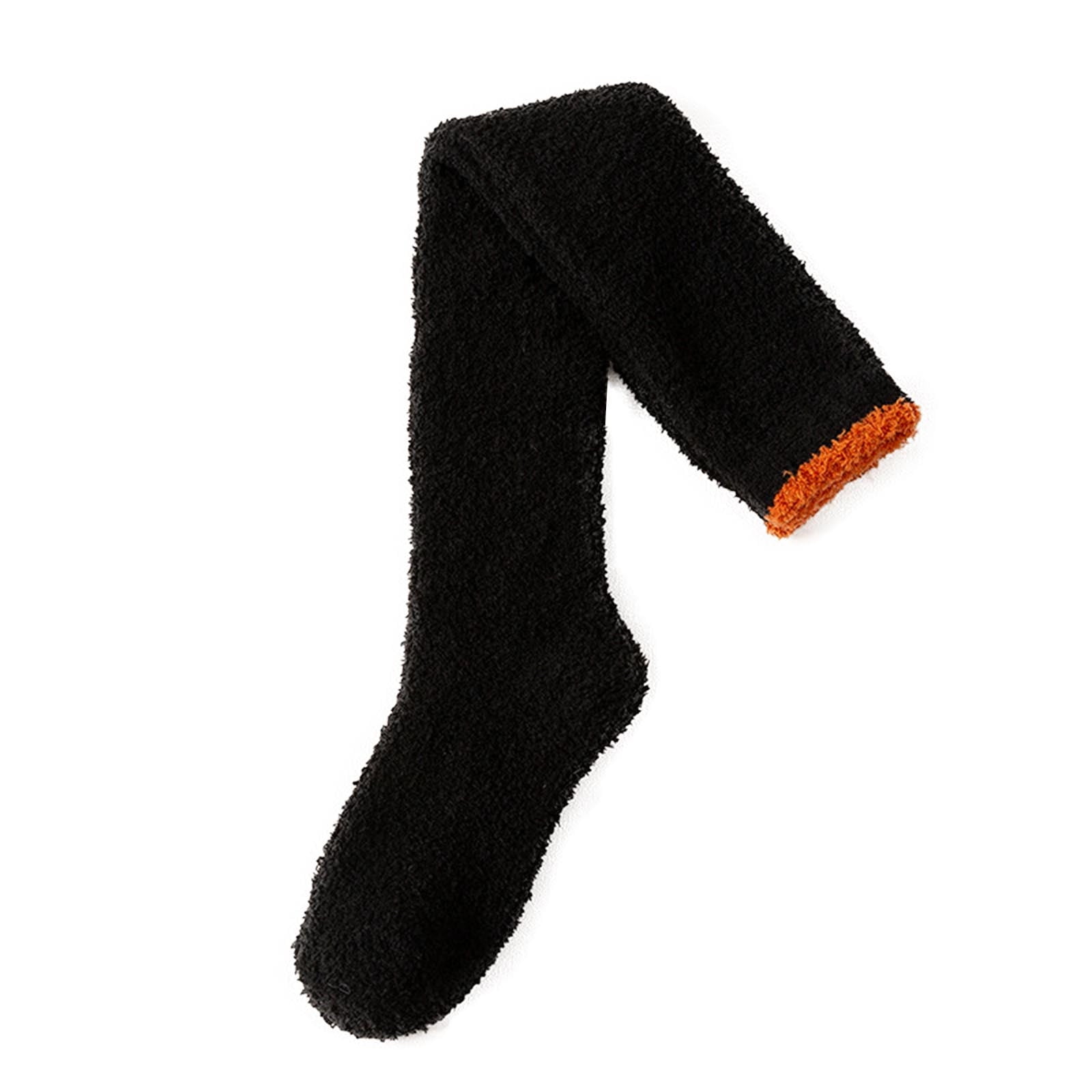 2 Pair Women's Over-the-Knee Fuzzy Socks - Cartoon Animal Thigh Highs With Stripe Design (Cat/Dog)