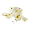 thumbnail image 1 of Lovskoo 2024 Toddler Boys Girls Sunflower Bucket Hat Kids Summer Flowers Print Beach Cap Outdoor Children UV-proof Sun Hat White, 1 of 4