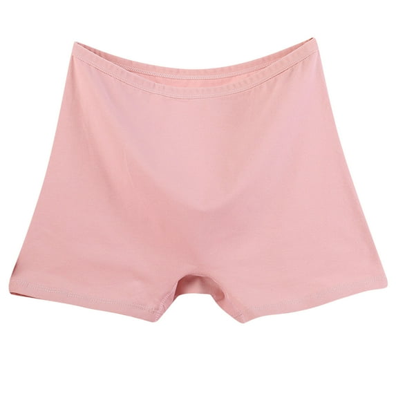 Lovskoo 2024 Underwear for Womens Plus Size Cotton High Waisted Full Coverage Soft Breathable Stretchy Ladies Briefs Pink