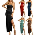 thumbnail image 1 of Lovskoo 2024 Wedding Guest Dresses for Women Evening Gown Trendy Suspended Dress Loose Sleeveless Solid Ankle Dress Long Cocktail Dresses 2023 Black, 1 of 8