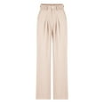 thumbnail image 1 of Lovskoo 2024 Wide Leg Pants Woman Solid Color Trendy Comfortable Elastic Button Up Pants Beige S, 1 of 5