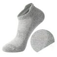 thumbnail image 1 of Lovskoo 2024 Women Mens No Show Socks Low Cut Unisex Sweat-Absorbing and Breathable Cotton Socks Solid Color Short Tube Ankle Socks Gray-B, 1 of 4