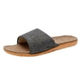 thumbnail image 1 of Lovskoo 2024 Women Mens Unisex Linen Cotton Open-Toe Home Slippers Breathable Lightweight Indoor Shoes Casual Flax Soft Non-Slip Eva Sole Shoes Gray, 1 of 5