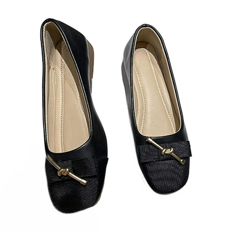 Black ballerina shoes uk on sale