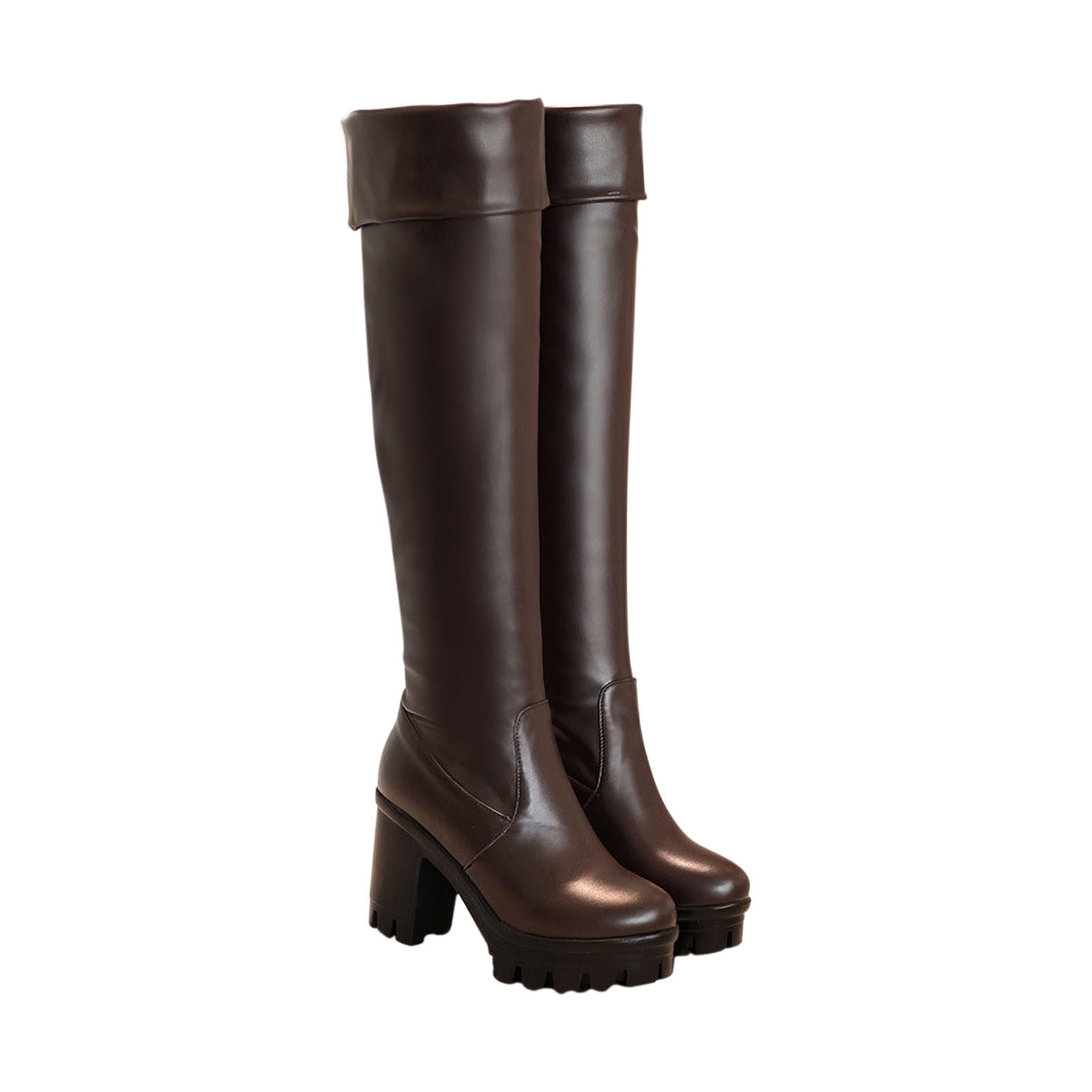 Womens Over The Knee Tassel Rivet Flat High Boots