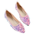 thumbnail image 1 of Lovskoo 2024 Women's Flats Shoes Pointed Toe Sequined Shoes Spring 24 Shallow Mouth Pointed Toe Flat Shoes Pink, 1 of 9