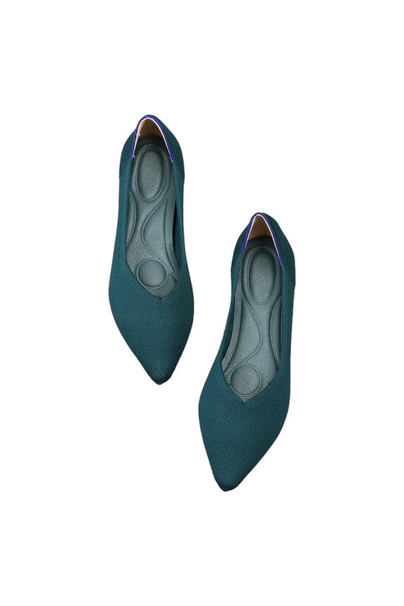 Women's Flats Shoes Pointed Toe Womens Casual Comfortable Lightweight Trendy Flat Shoes Ladies Flat Shoes Solid Color Pointed Toe Flat Soft Sole Shoes Blue
