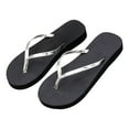 thumbnail image 1 of Lovskoo 2024 Women's Flip-Flop Slippers Summer Trendy Casual Beach Dressy Thong Sandals Silver, 1 of 1