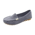 thumbnail image 1 of Lovskoo 2024 Women's Loafers Closed Toe Flat Heel Slip on Work Shoes Gray, 1 of 5