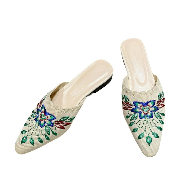 Half Slippers Summer Women's Sandals Mules Shoes Half Slippers Summer Women's Sandals Mules Shoes