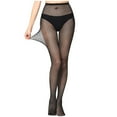 thumbnail image 1 of Lovskoo 2024 Women's Patterned Fishnet Tights High Waist Pantyhose Floral Sheer Stockings Black-G, 1 of 1