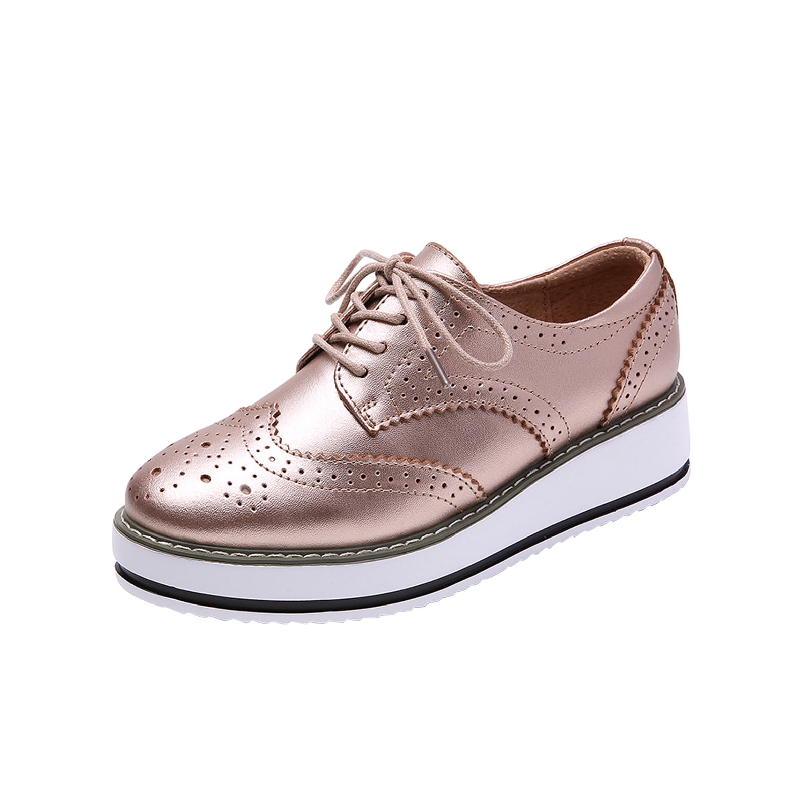 rose gold oxford shoes womens